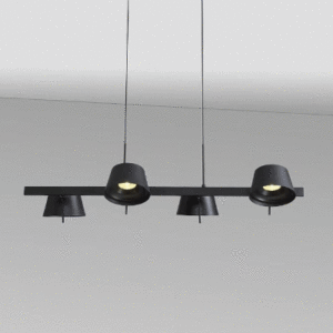 Black Pendant LED P0214-4D